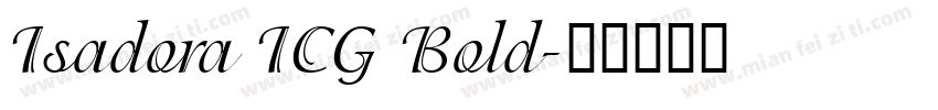 Isadora ICG Bold字体转换